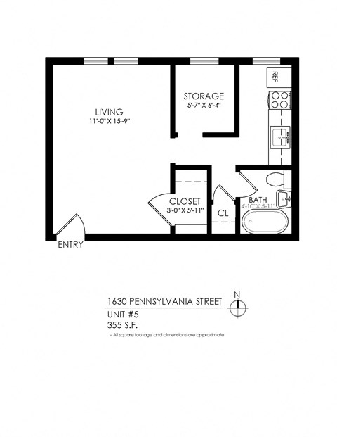 1630 Penn Studio Apartment in Denver, CO